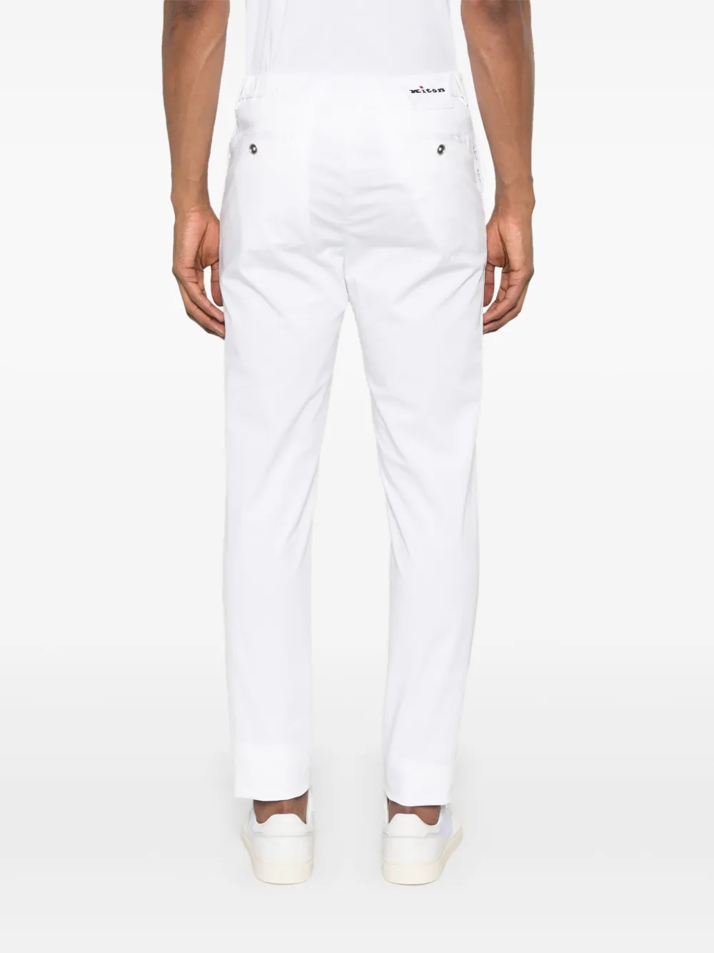 Shop Kiton Logo-patch Chinos