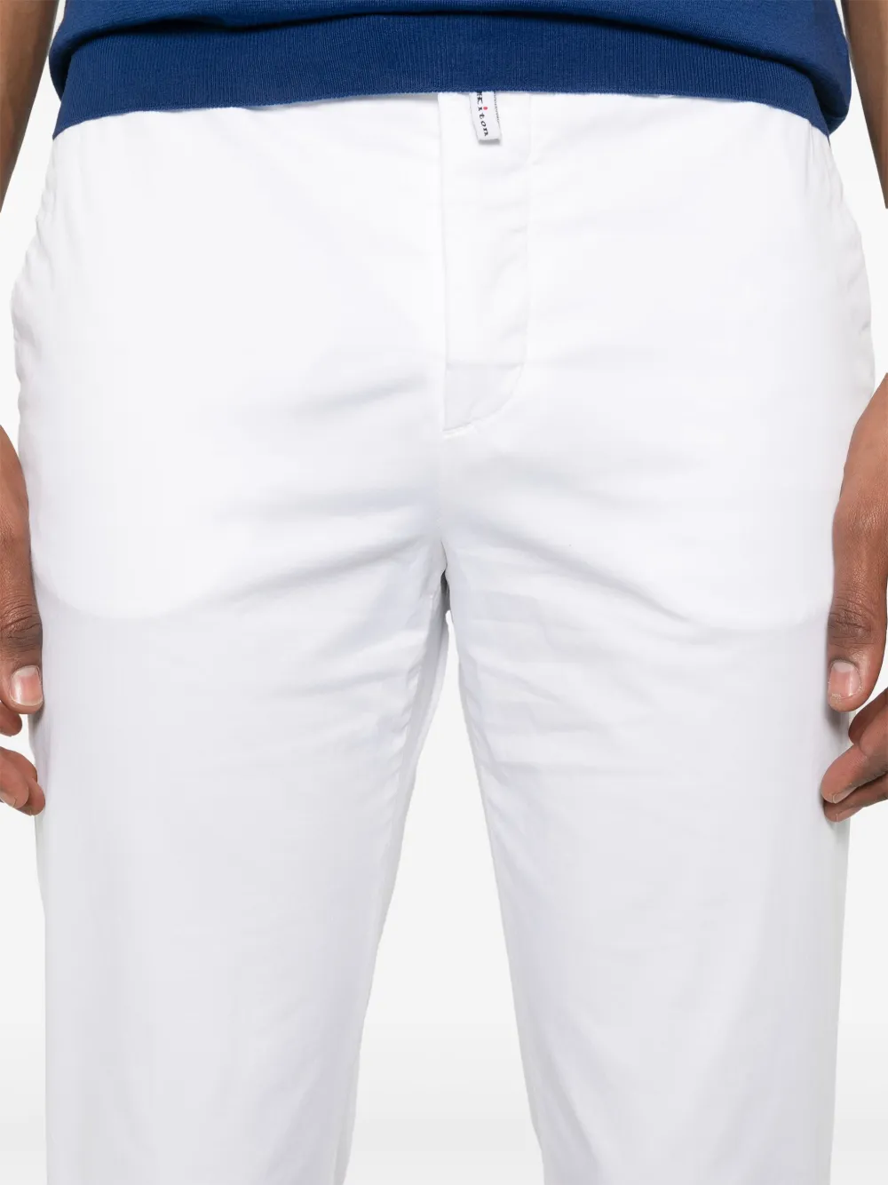Shop Kiton Logo-patch Chinos