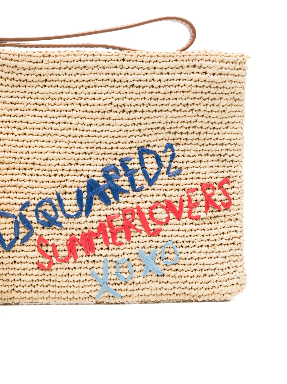 DSQUARED2 Summer Lovers clutch Beige