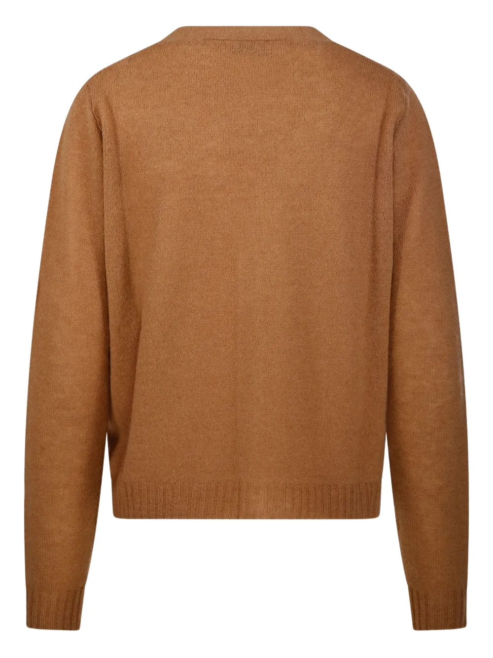 Be You Classic V-neck Cashmere Cardigan In Brown