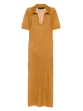 Federica Tosi open-knit maxi dress - Yellow