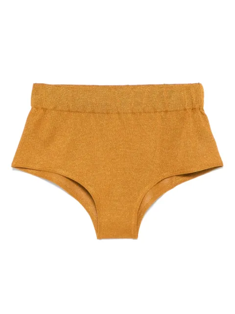 Federica Tosi short à effet métallisé