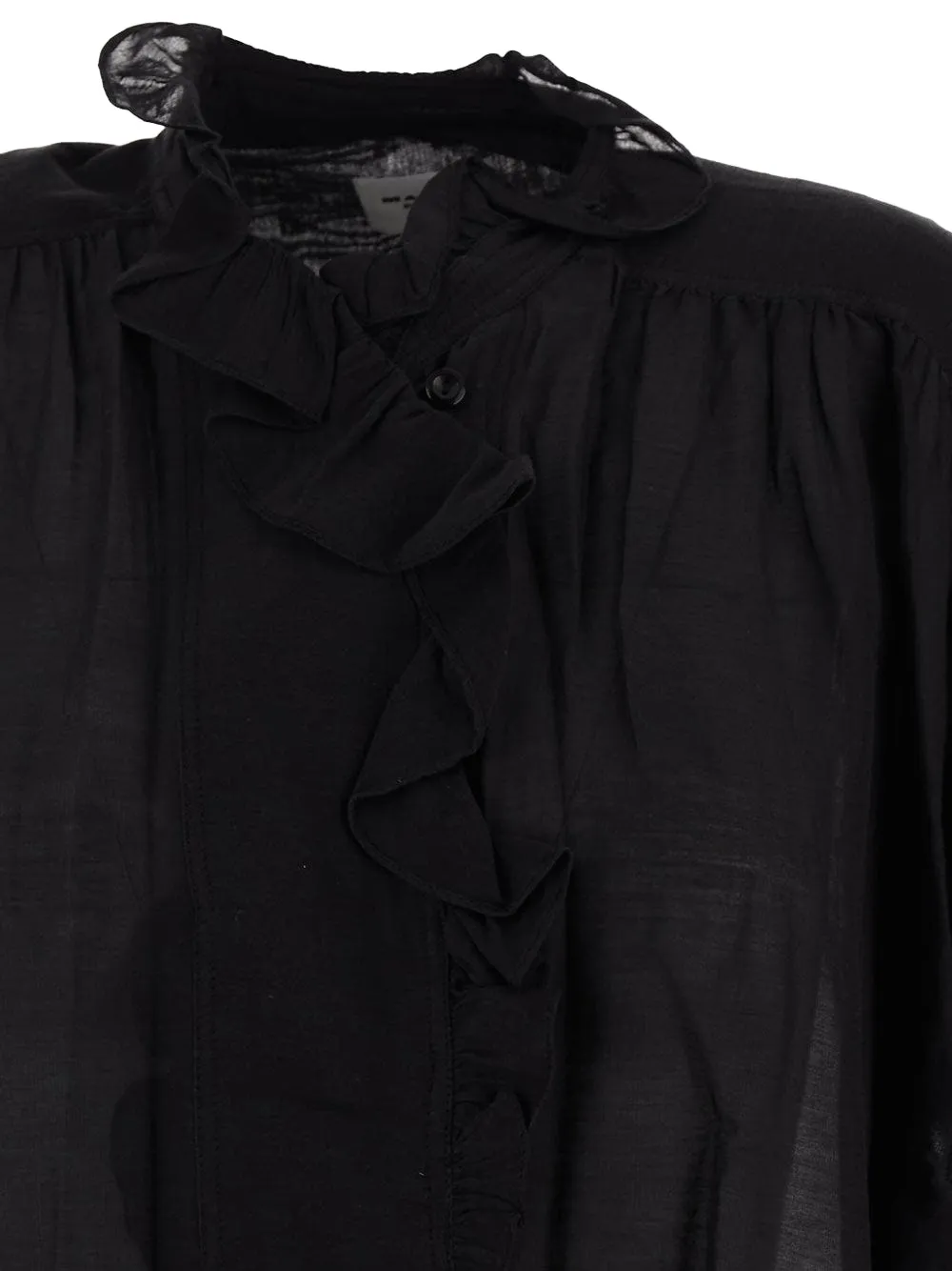 ISABEL MARANT Shirt met ruches Zwart