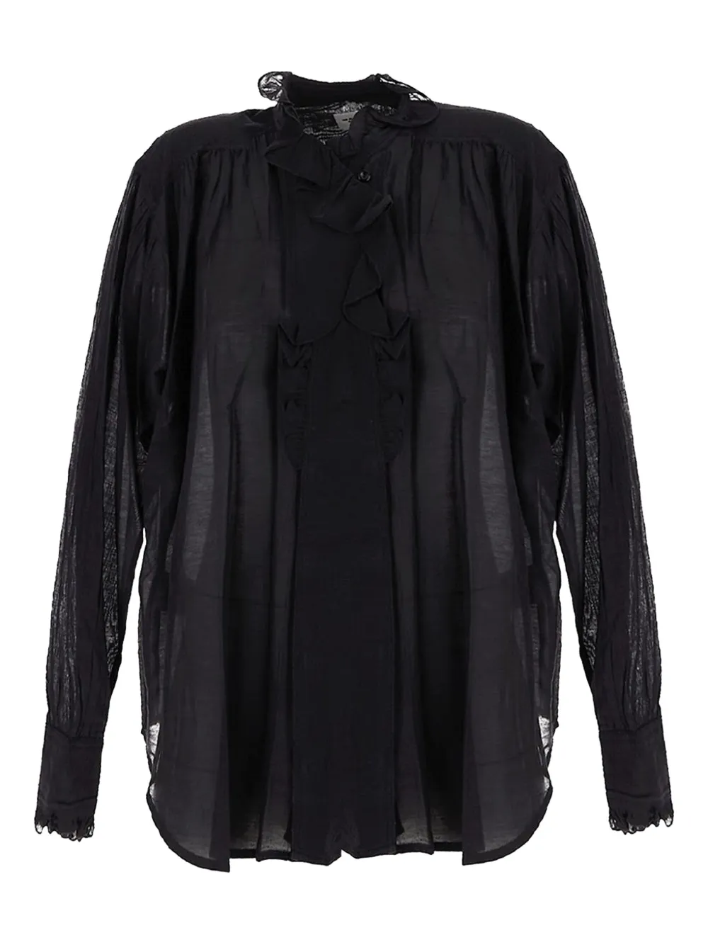 ISABEL MARANT Shirt met ruches Zwart