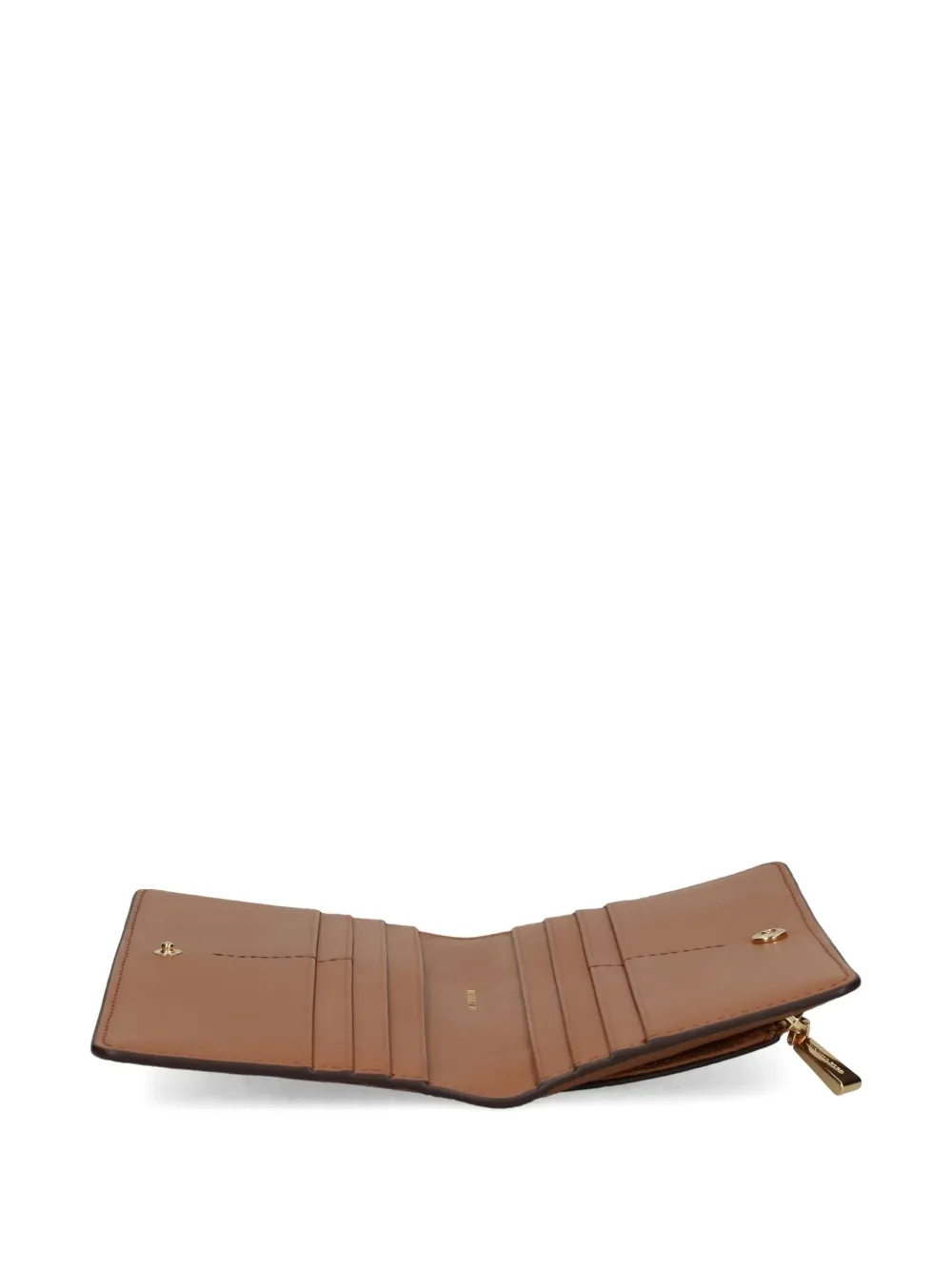 Michael Kors Portemonnee met logoplakkaat Bruin