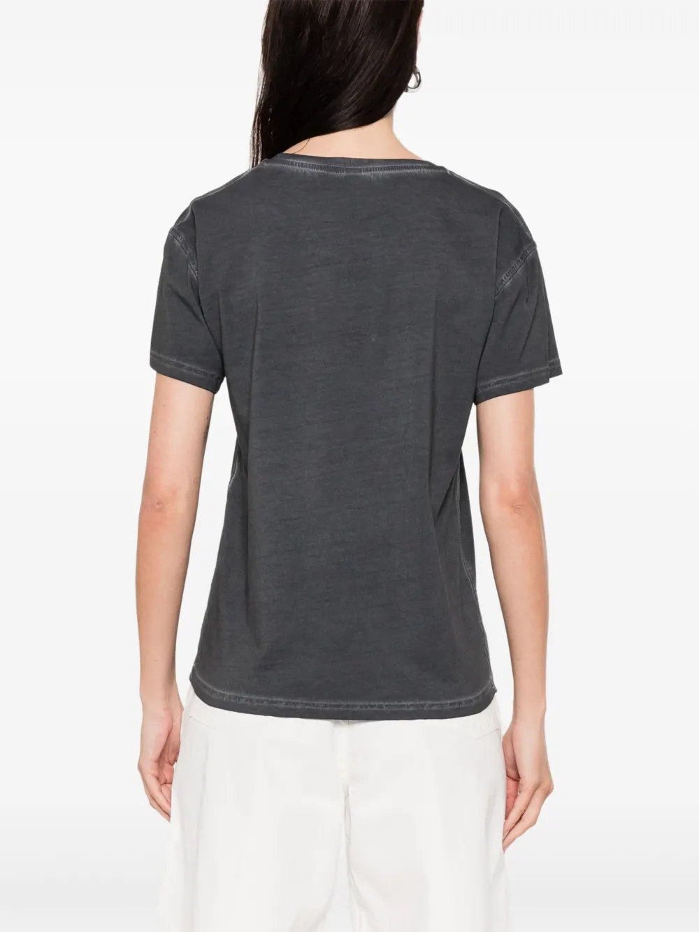 Moschino T-shirt met logopatch Grijs