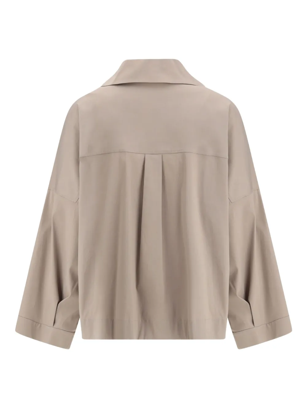 Brunello Cucinelli V-neck embellished shirt - Beige