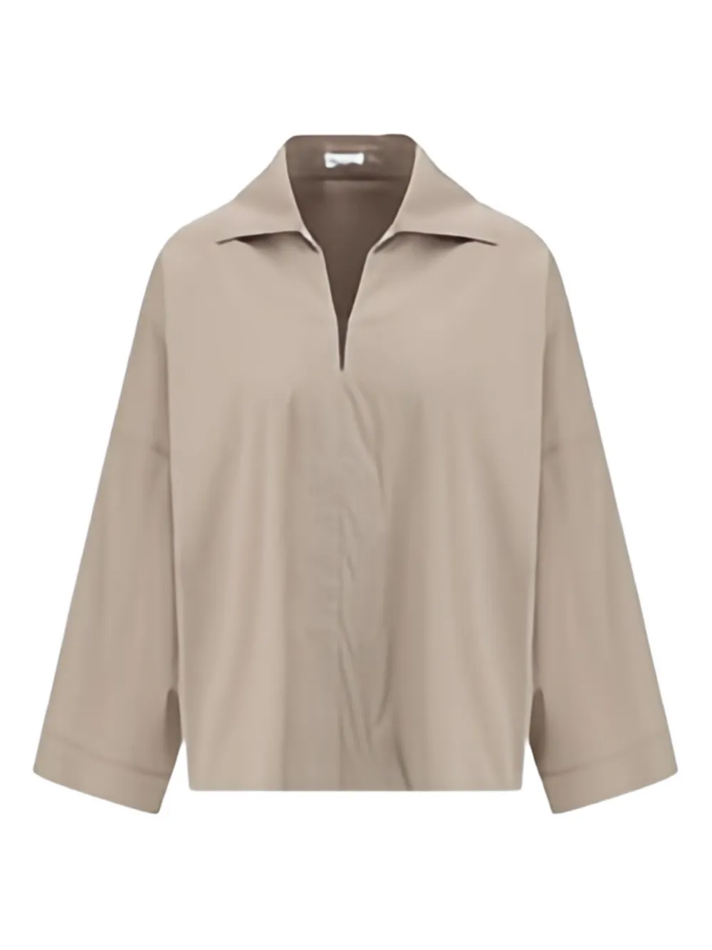 Brunello Cucinelli Verfraaide blouse met V-hals Beige