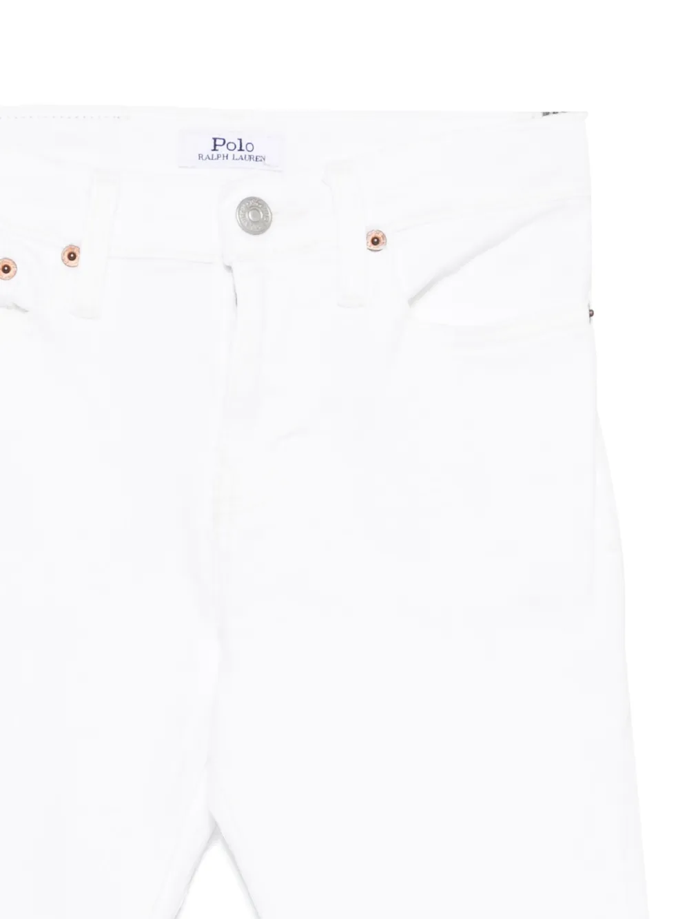 POLO RALPH LAUREN KIDS Jeans met logopatch Wit