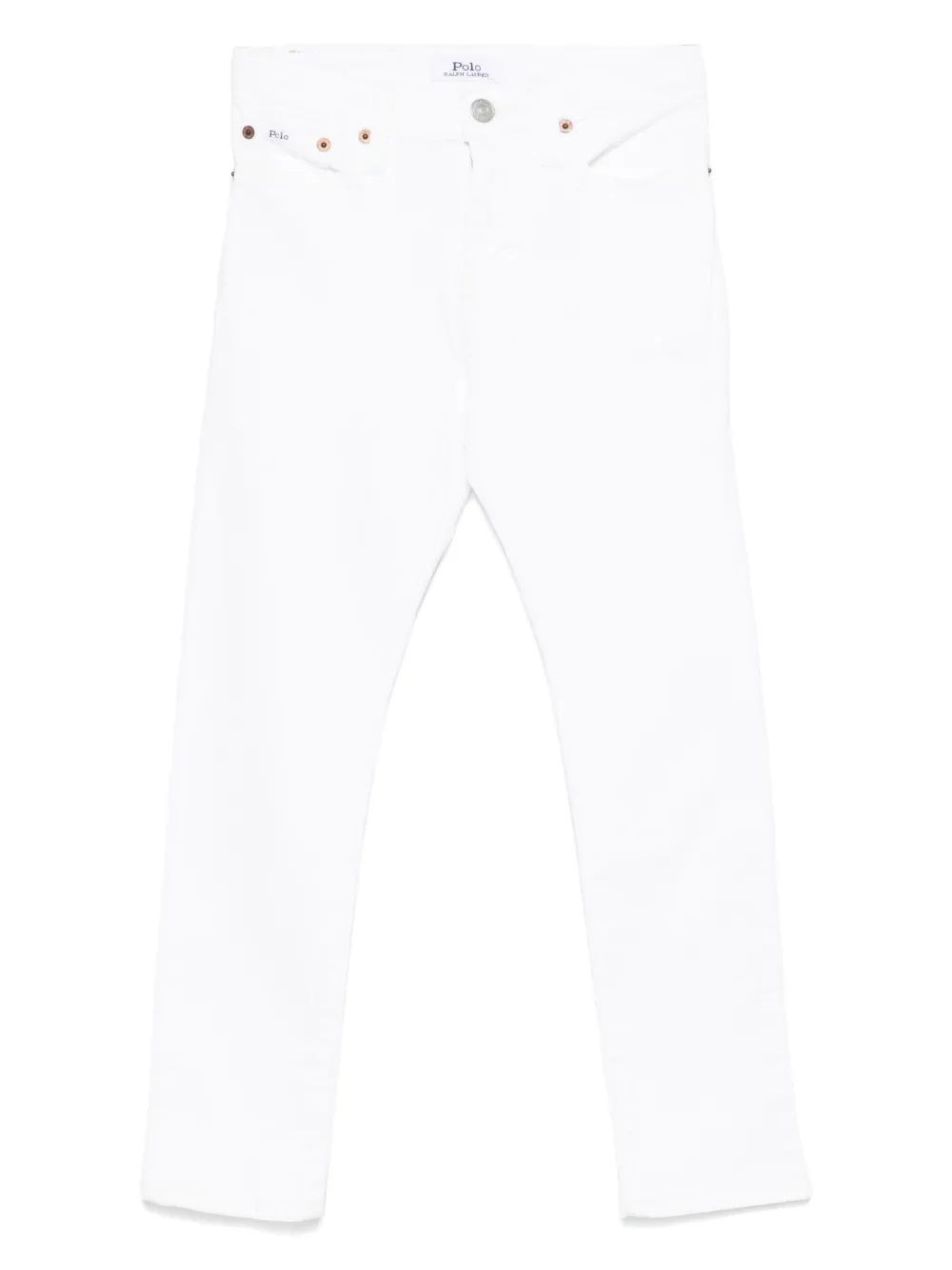 POLO RALPH LAUREN KIDS Jeans met logopatch Wit
