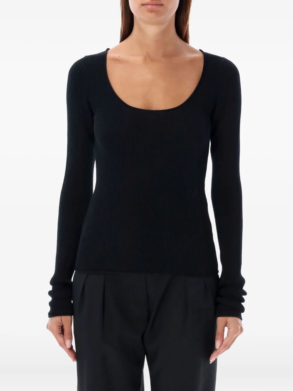 Rhea suéter con cuello redondo | negro | Image 1
