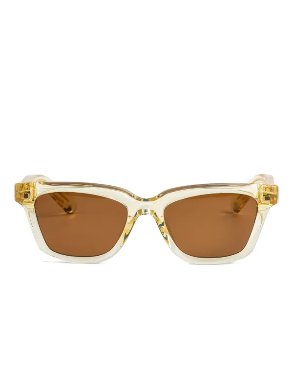 Jacquemus Buttercup Yellow Oversized Square Sunglasses Jacquemus / Les Lunettes Soleil / Green – I Visionari main image 4