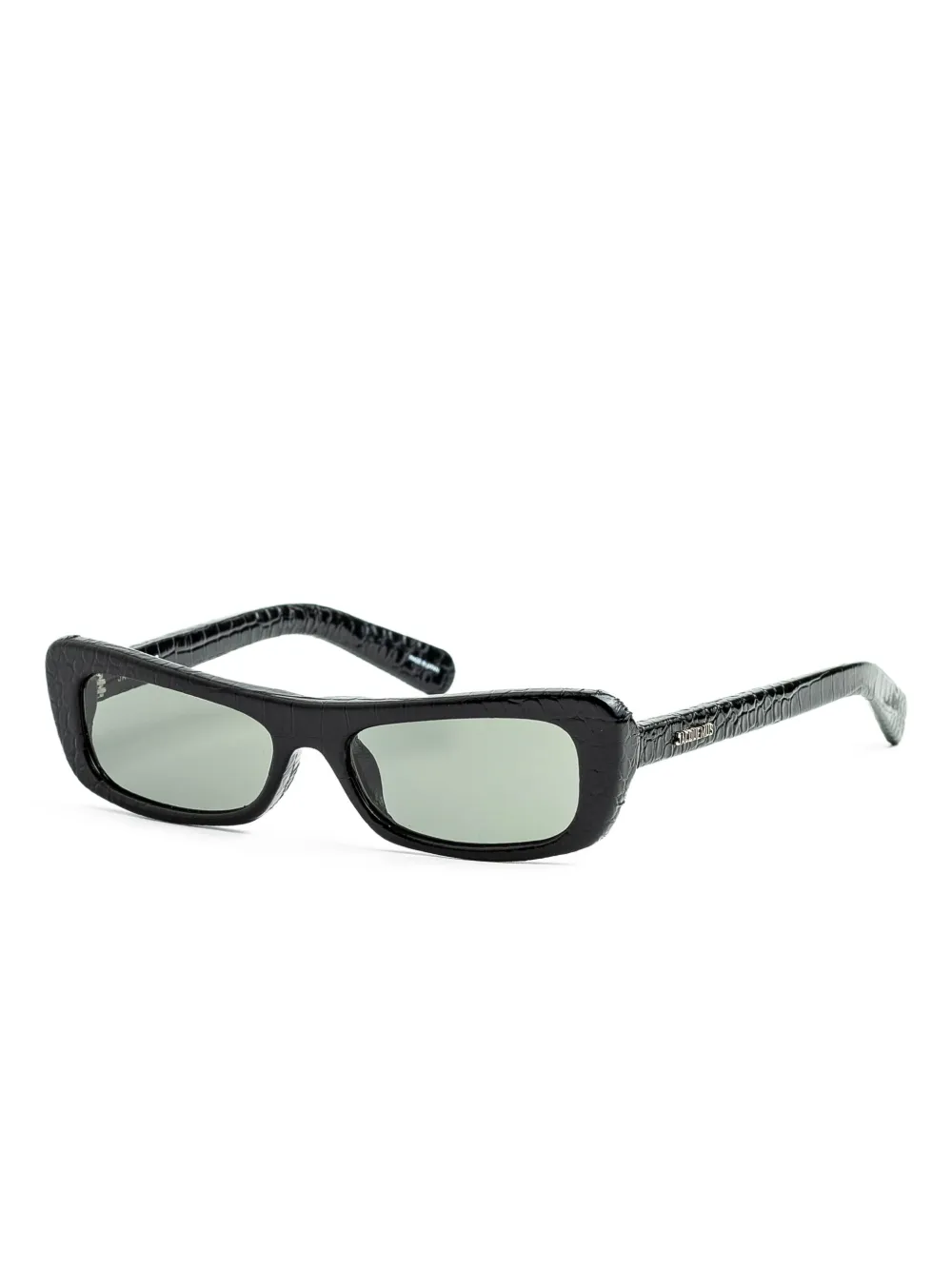 Jacquemus Capri crocodile-effect rectangular sunglasses | Men | Image 2