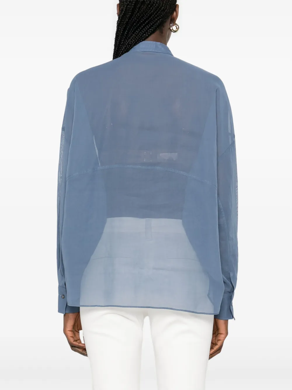 Brunello Cucinelli Katoenen shirt Blauw