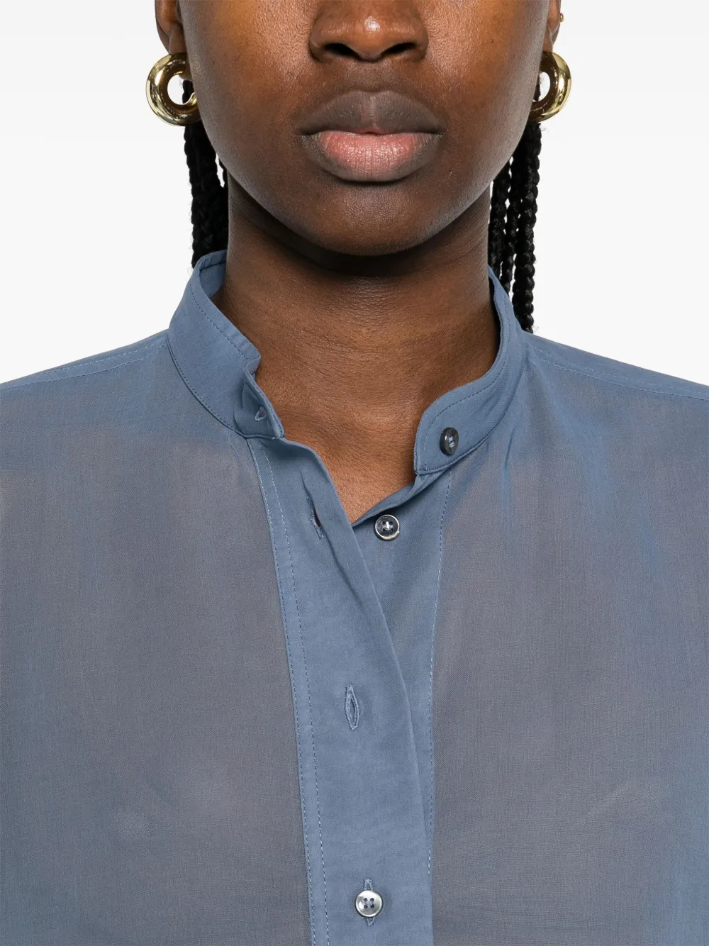 Brunello Cucinelli Katoenen shirt Blauw