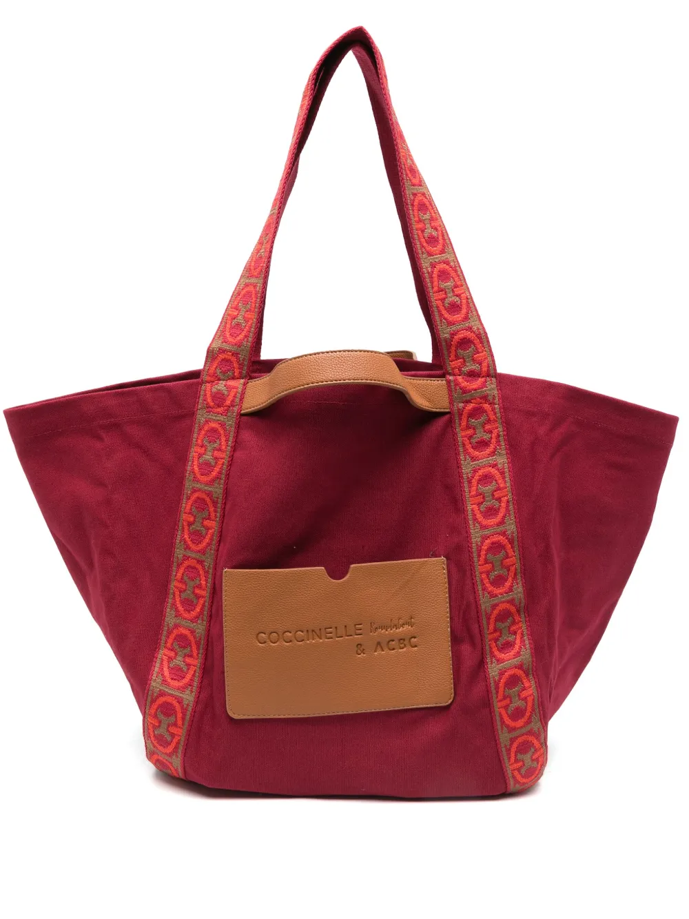 Coccinelle C-Bounce canvas tote bag | Red | Image 1