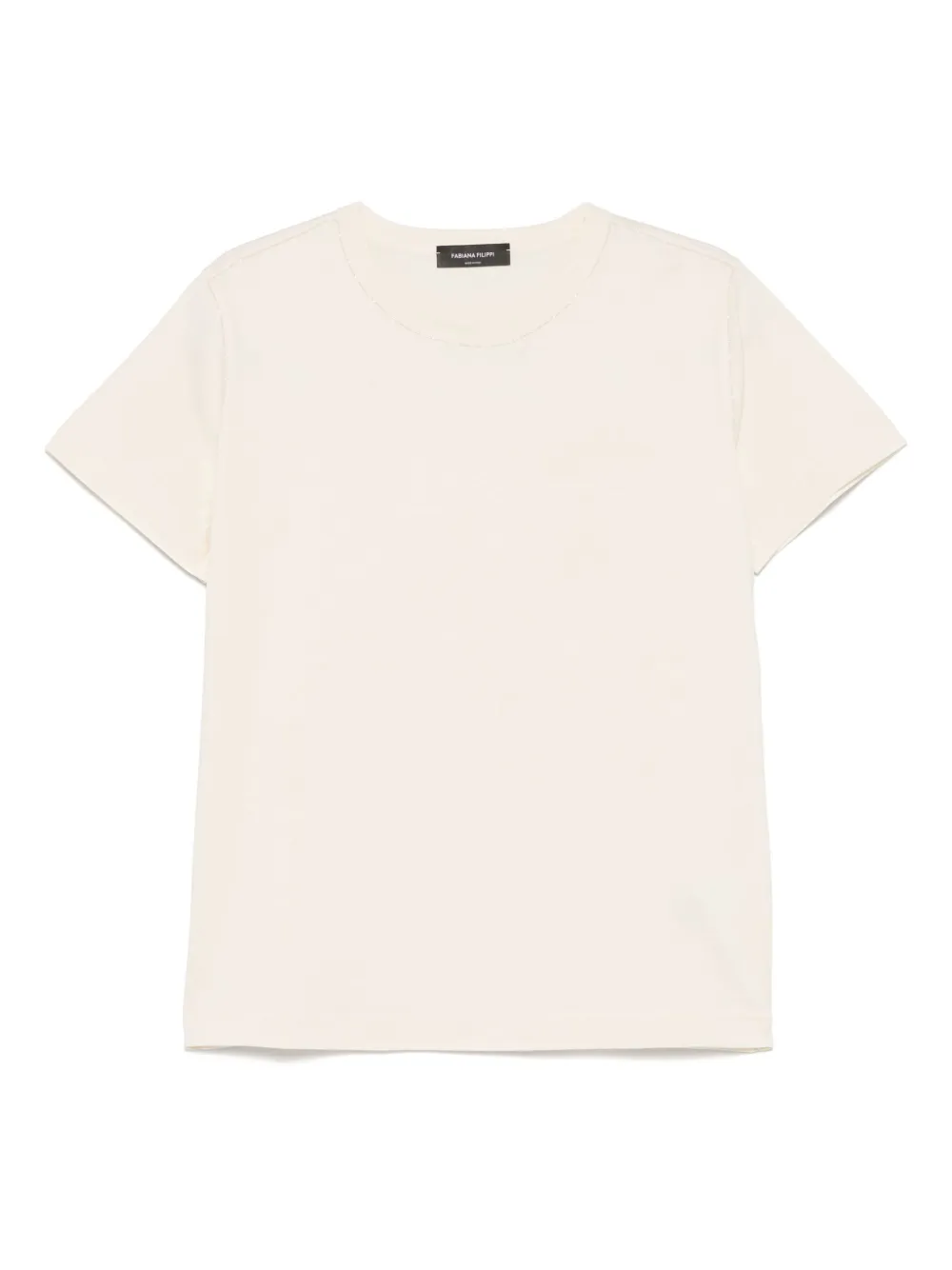 Fabiana Filippi Filo T-shirt met diamantdetail Beige