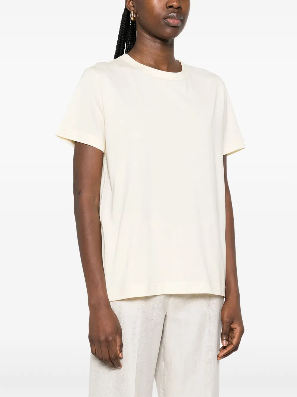 Fabiana Filippi Filo T-shirt met diamantdetail Beige