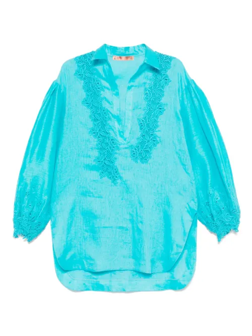 Blouse à broderies - Ermanno Scervino - Modalova