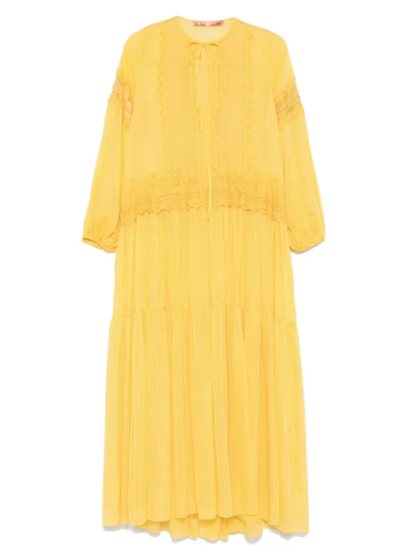 Ermanno Scervino Embroidered Maxi Dress | Yellow | FARFETCH OM Ermanno Scervino Embroidered Maxi Dress | Yellow | FARFETCH OM