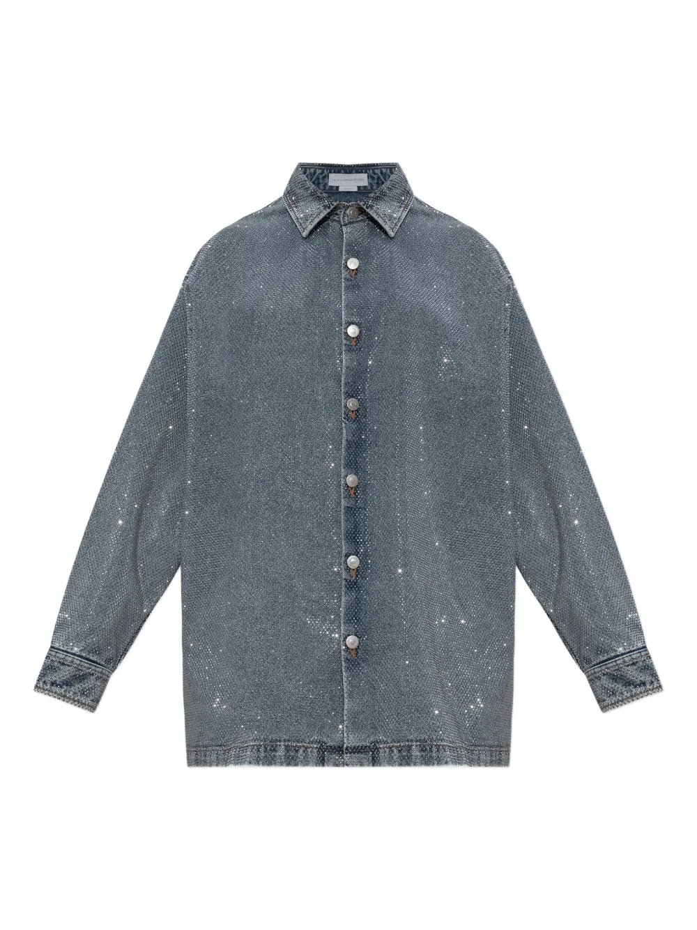 Stella McCartney Shirt verfraaid met stras Zilver