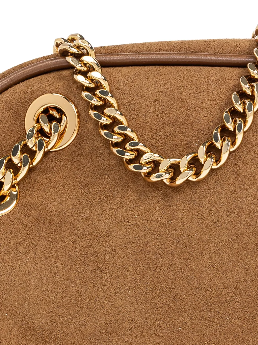 Stella Mccartney Small Bowling Tote Bag In Brown