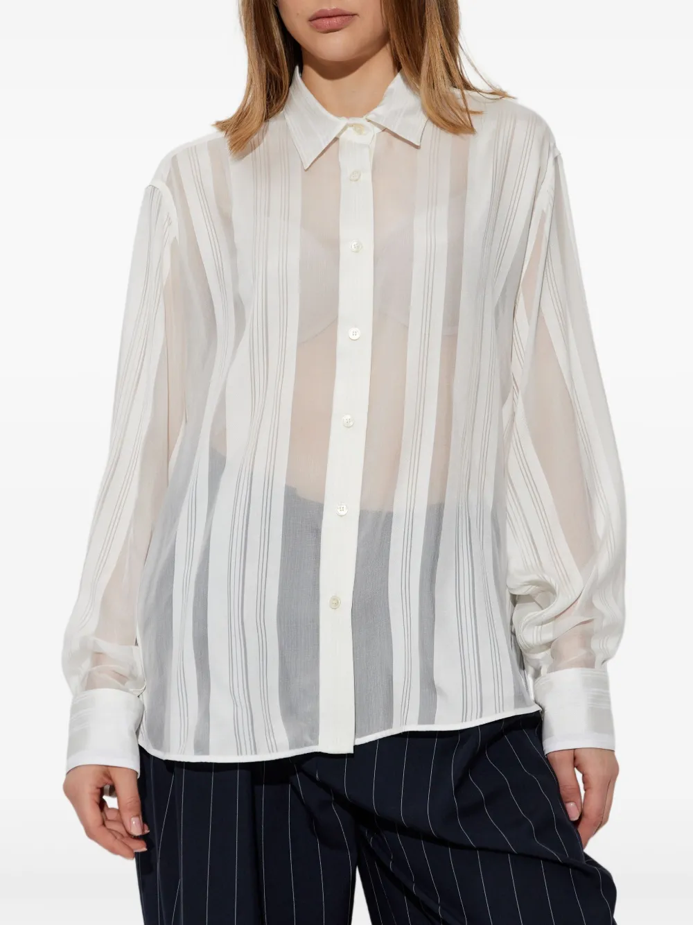 Stella McCartney Gestreept blouse Wit
