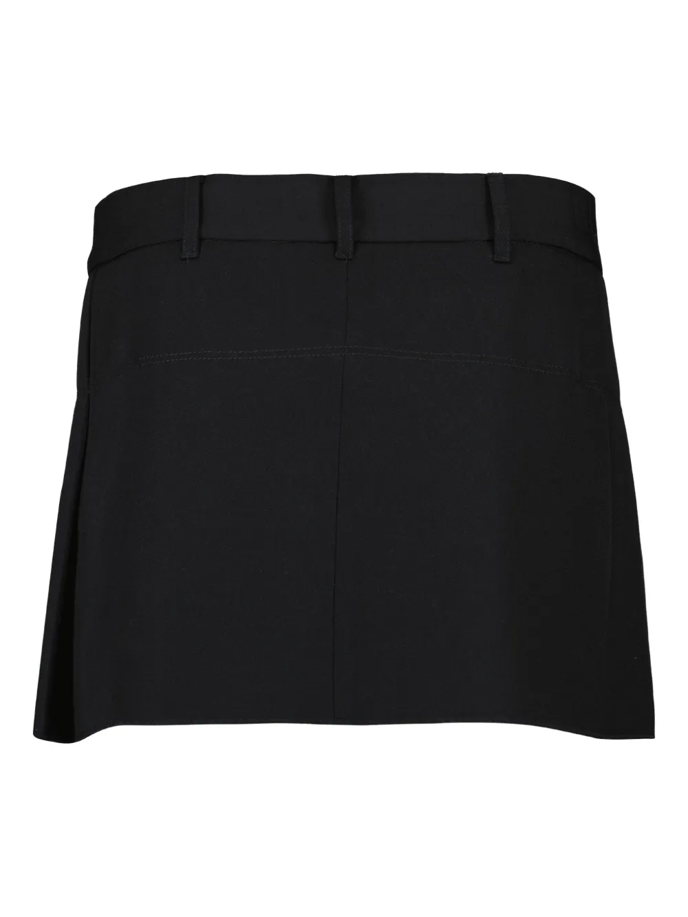 Rabanne pleated mini skirt - Zwart