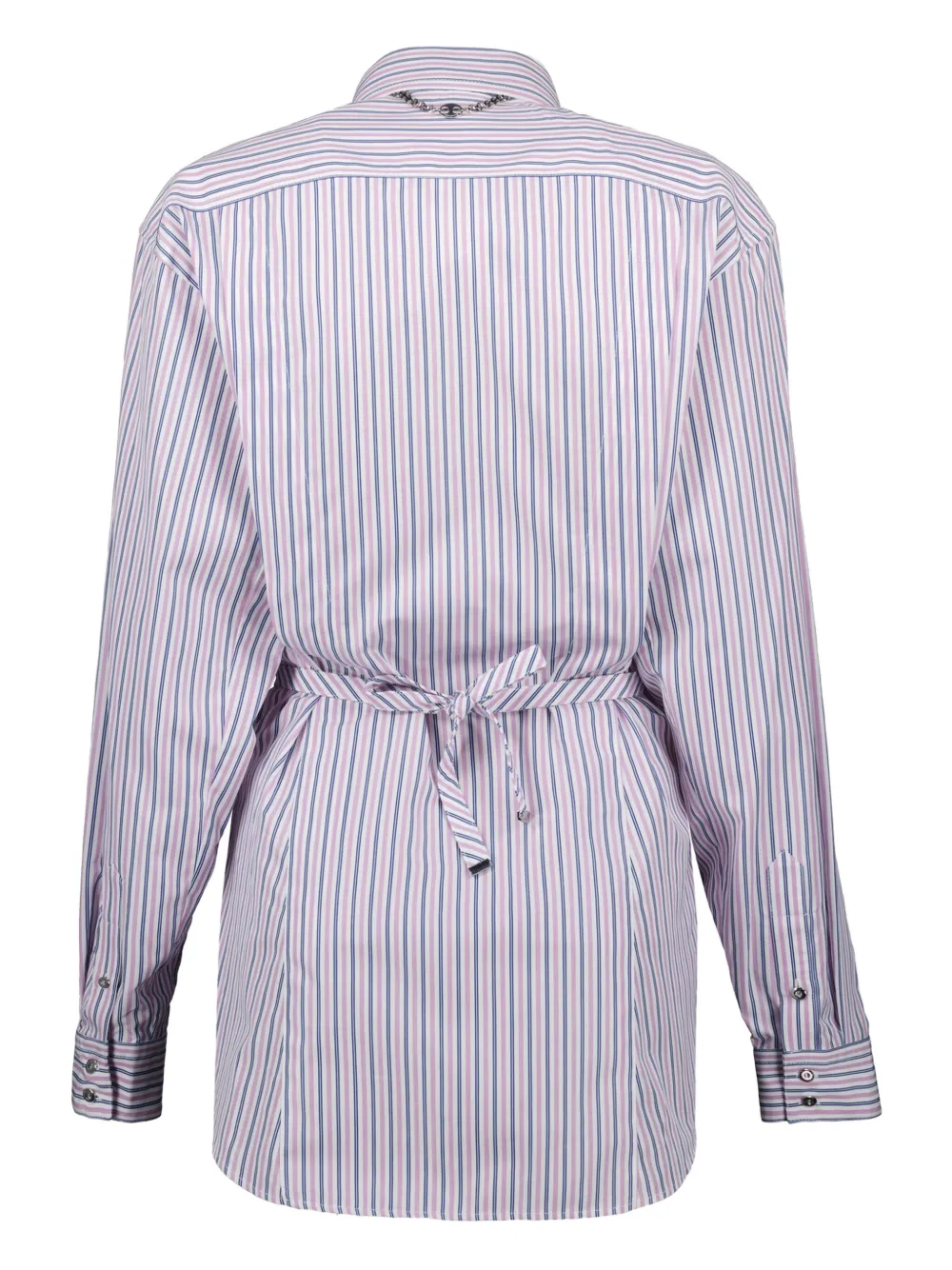 Rabanne striped button-up shirt - Blauw