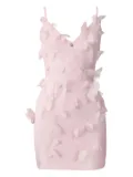 Coperni butterfly-embellished mini dress - Pink