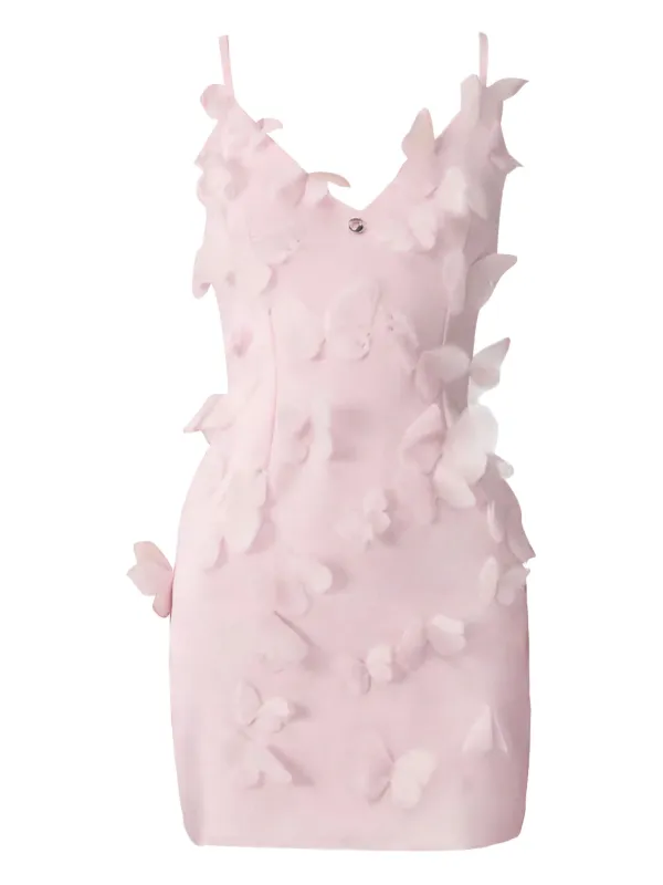 パーティードレス Coperni Butterfly Applique Evening Dress Scuba Butterfly Slip Dress – Coperni