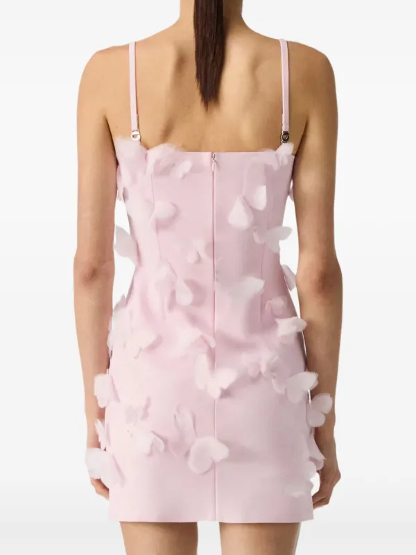 【関税込み】Coperni ピンク Knitted Butterfly ミニワンピース Coperni butterfly-embellished Mini Dress | Pink | FARFETCH JO