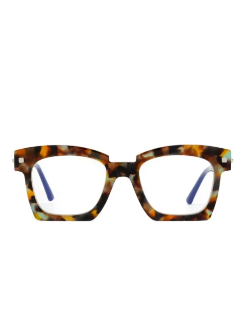 Kuboraum lentes con armazón cuadrada estilo carey