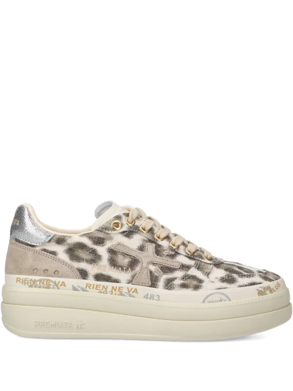 Premiata レオパード スニーカー | ニュートラル | FARFETCH JP