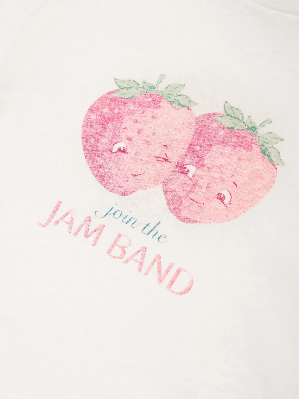 Konges Sløjd T-shirt met aardbeiprint Beige