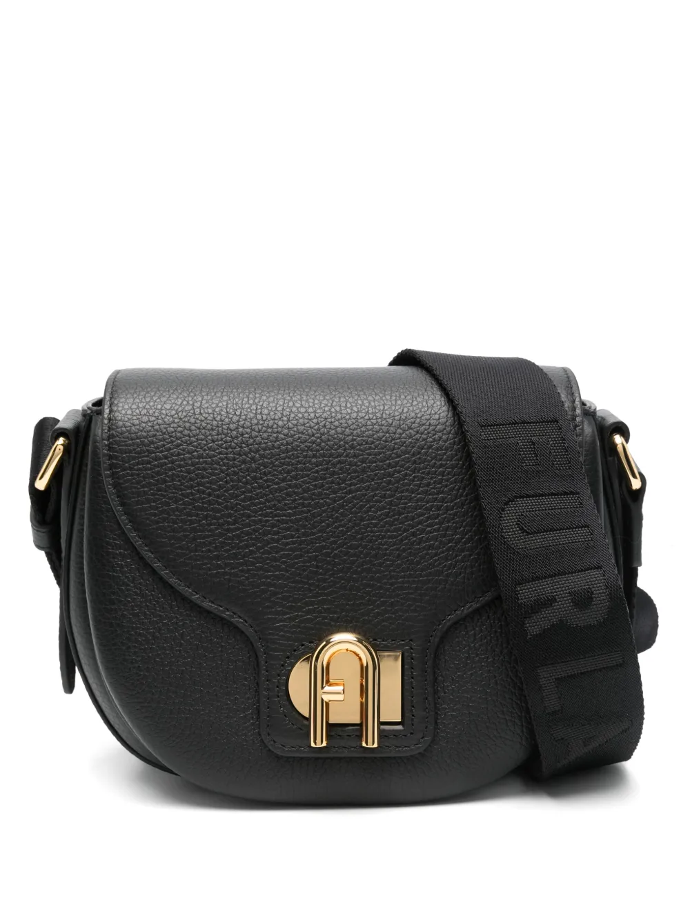 Furla レザー ショルダーバッグ - ブラック Furla レザー ショルダーバッグ - ブラック