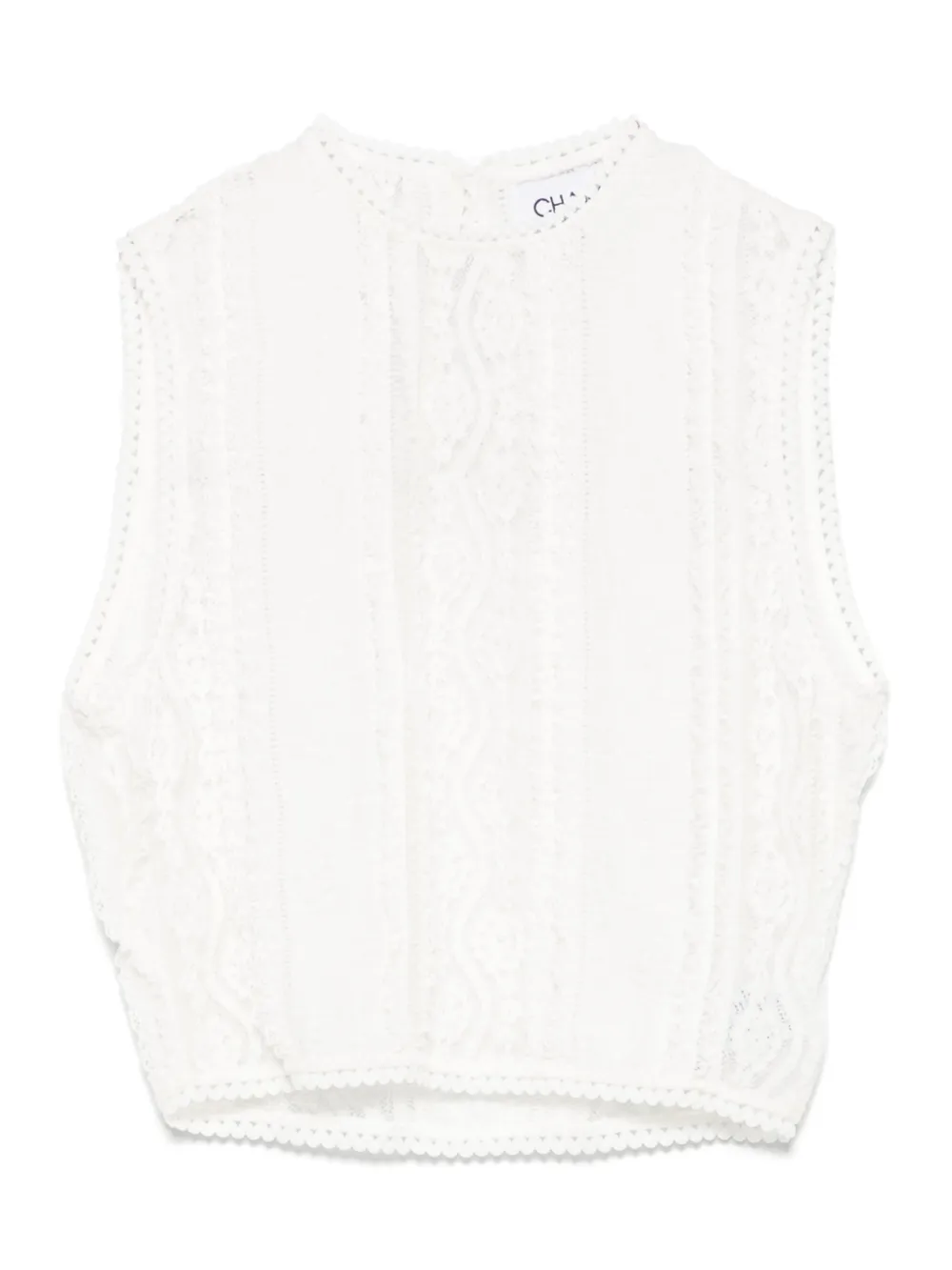 Shop Charo Ruiz Asteria Top In White