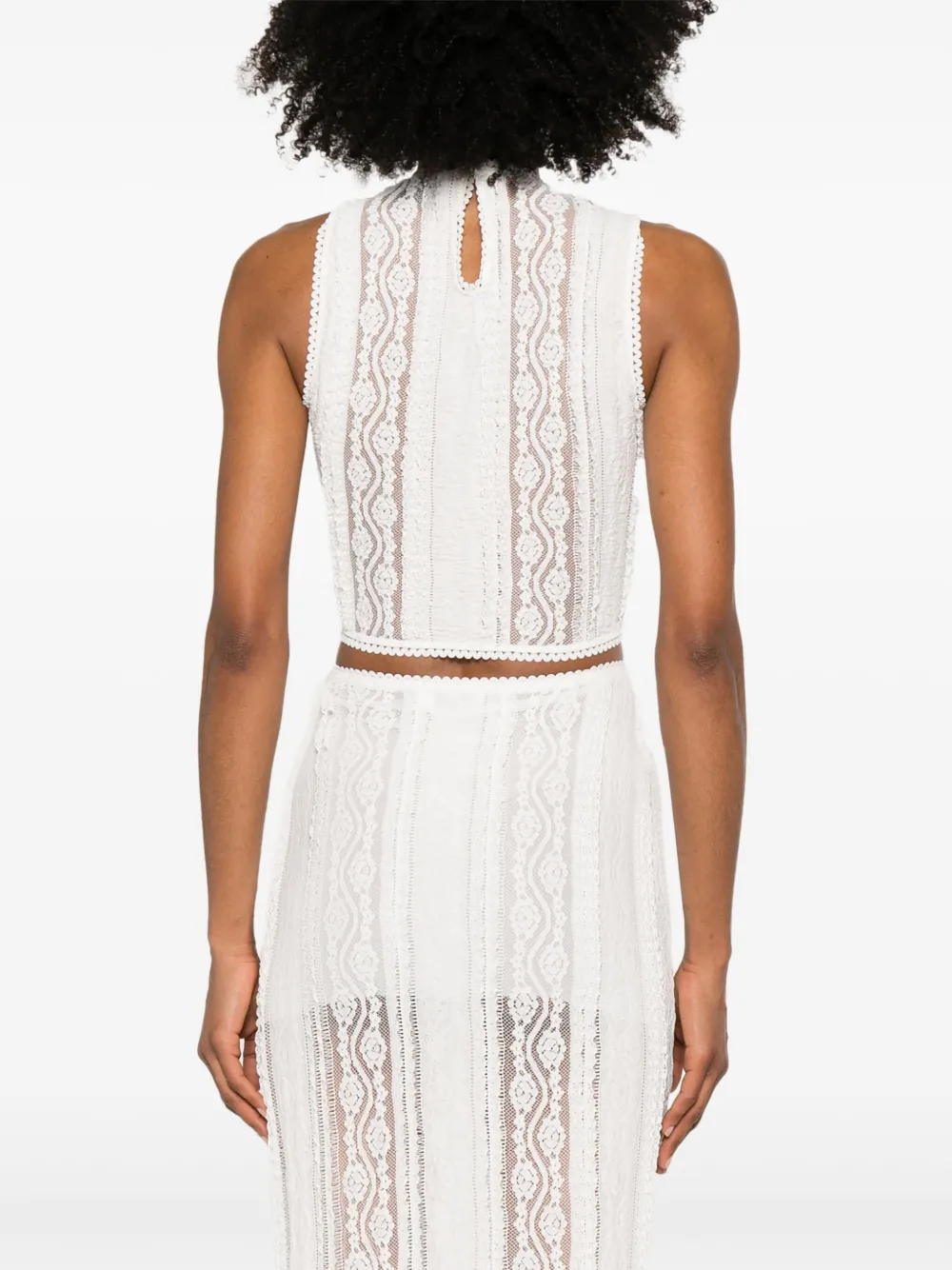 Shop Charo Ruiz Asteria Top In White