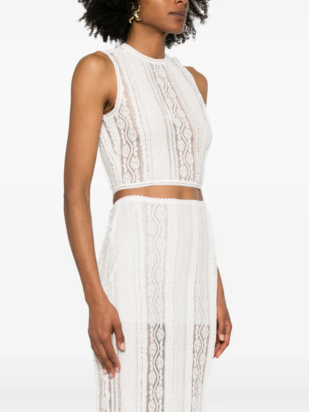 Shop Charo Ruiz Asteria Top In White