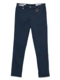 Sartoria Tramarossa logo-patch trousers - Blue