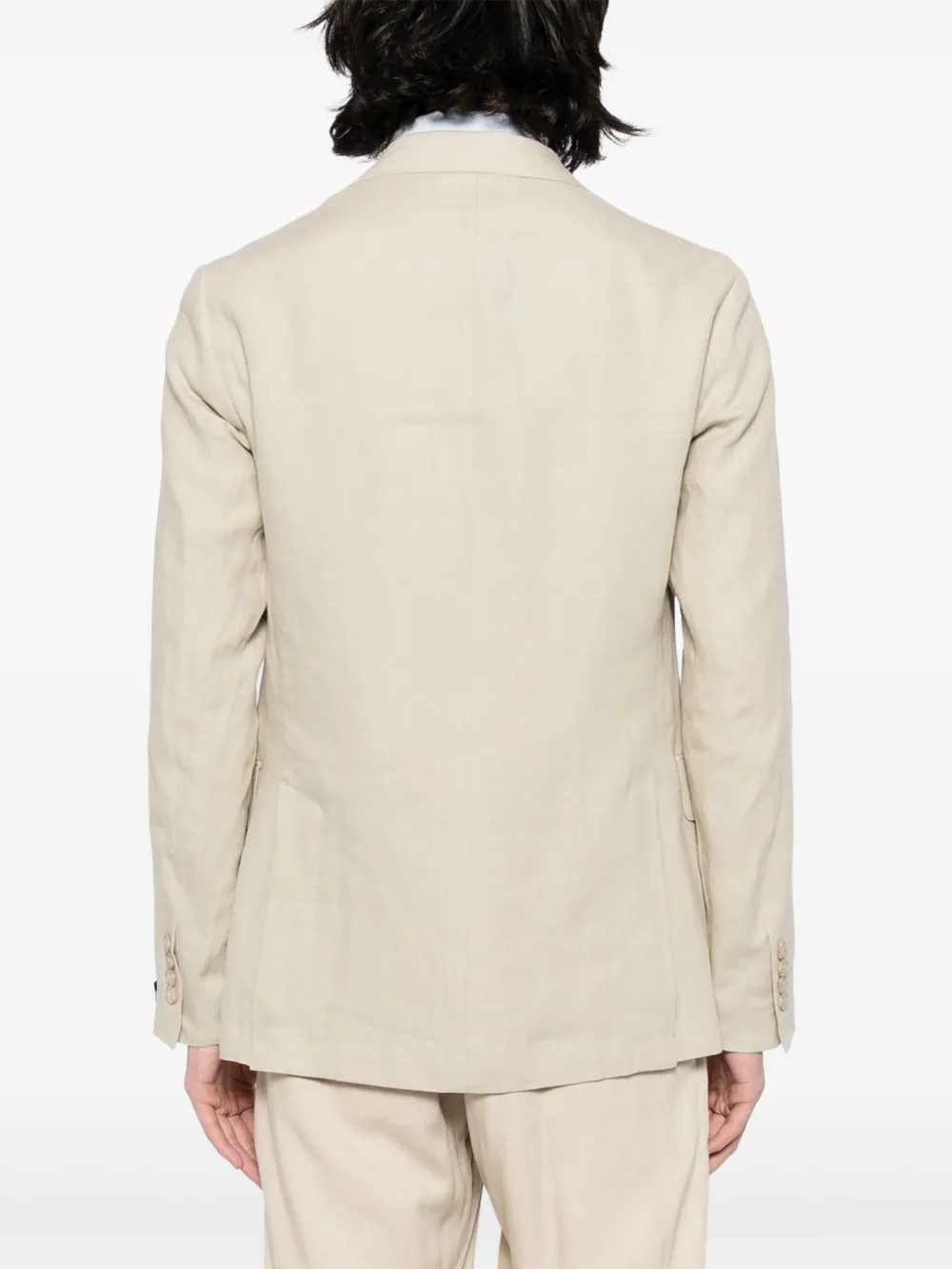 Polo Ralph Lauren Blazer met enkele rij knopen Beige