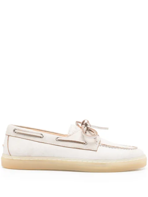 Copenhagen suede boat shoes