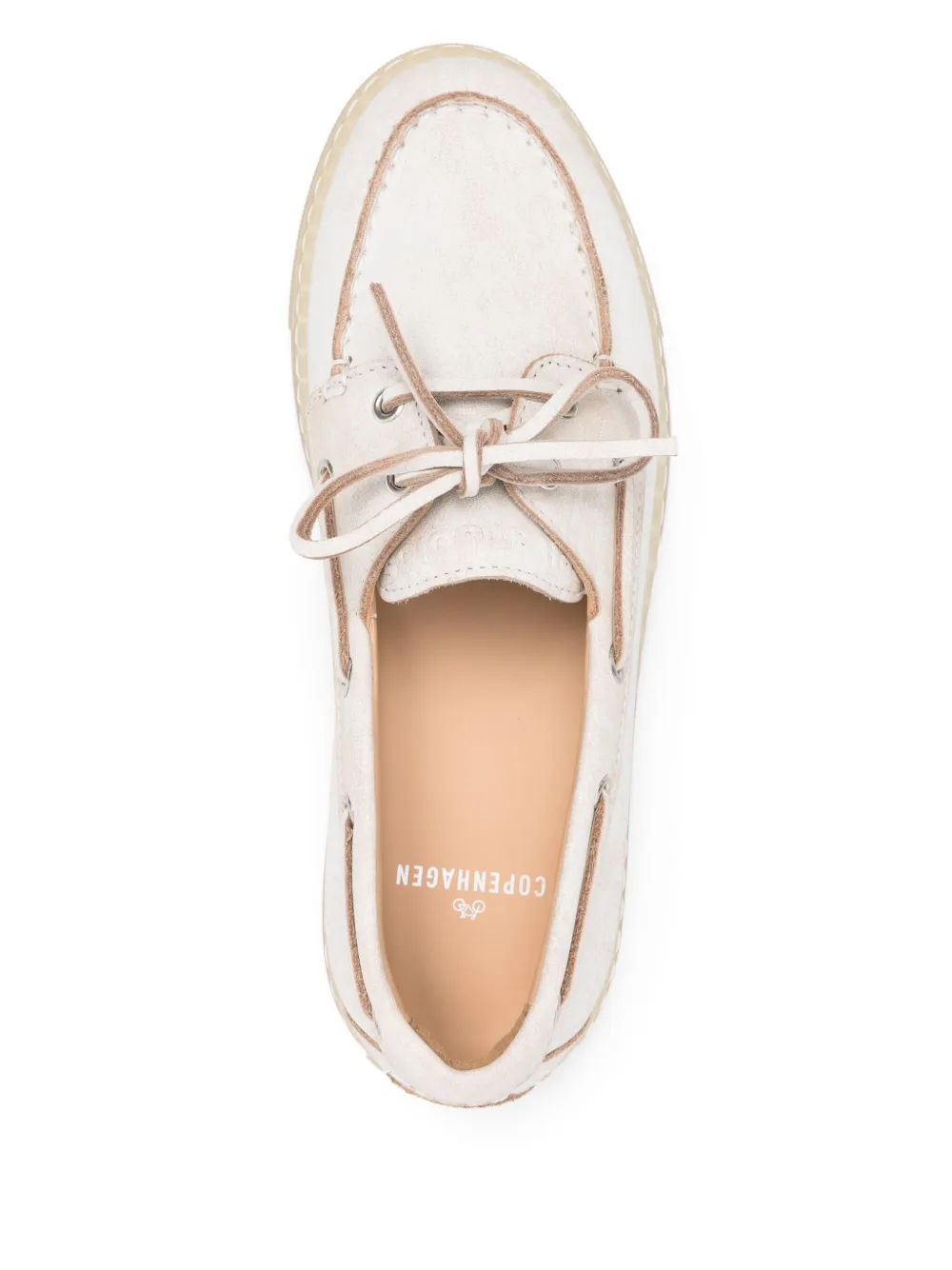 Copenhagen suede boat shoes Neutrals