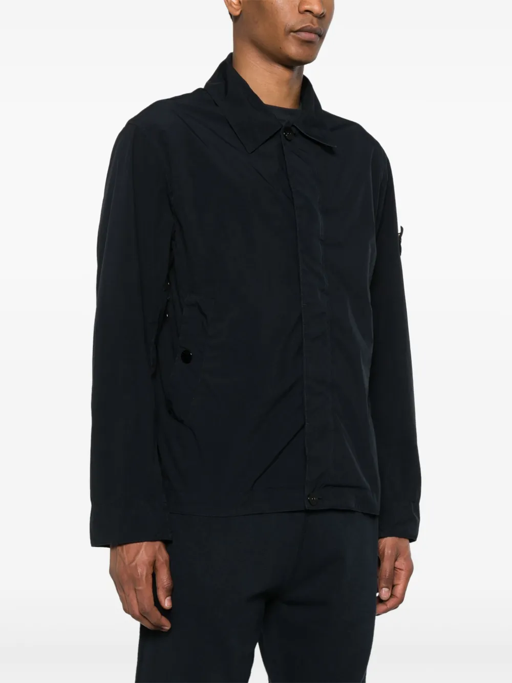 Stone Island Jack met Compass-logopatch Blauw