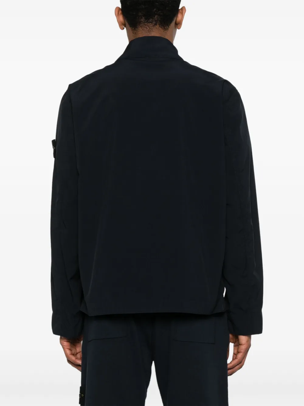 Stone Island Jack met Compass-logopatch Blauw