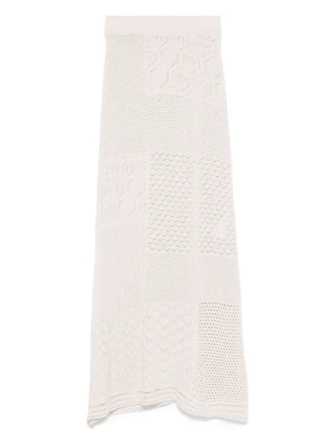 Akep crochet-knit skirt