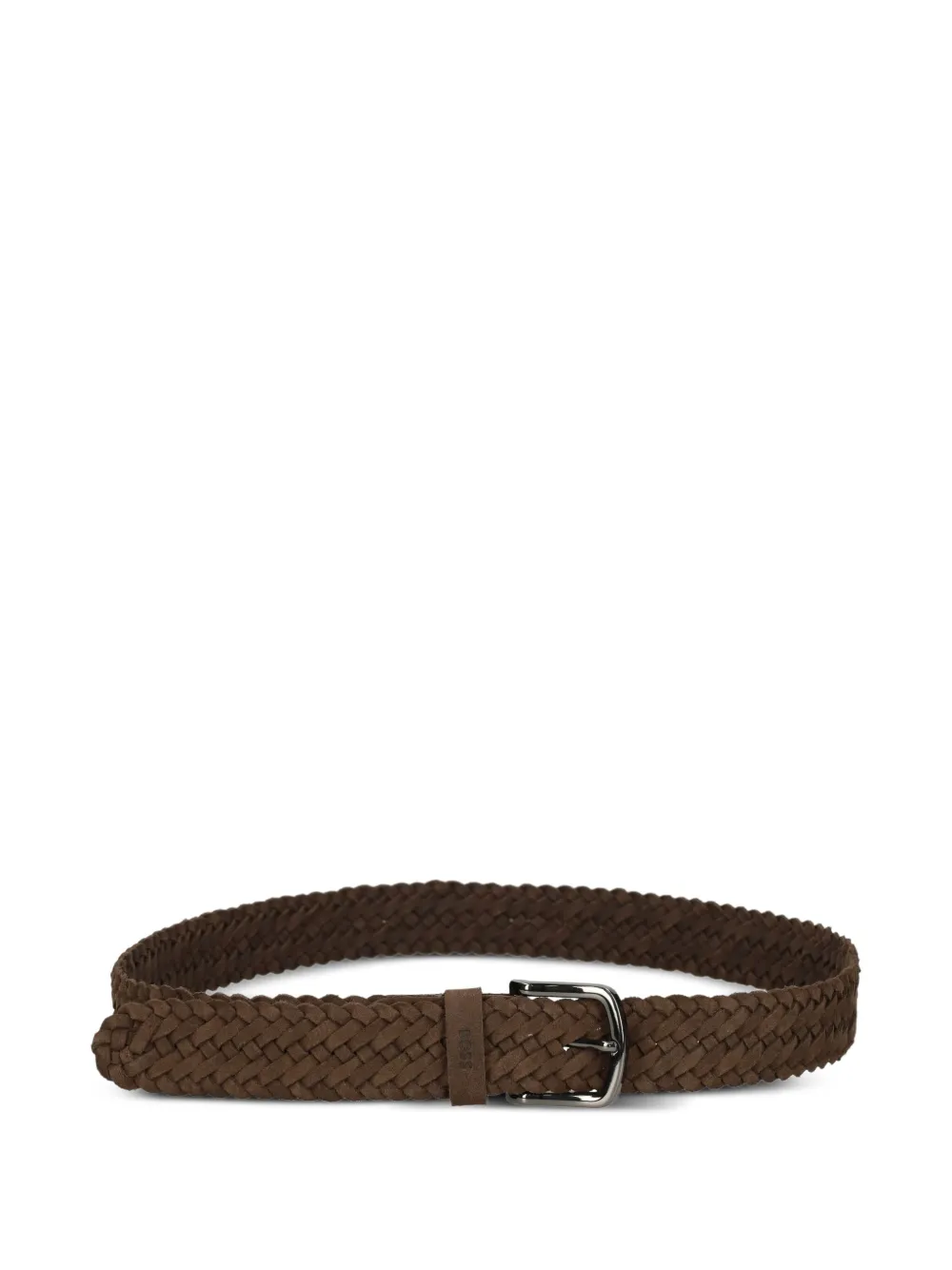 BOSS Suède riem Bruin