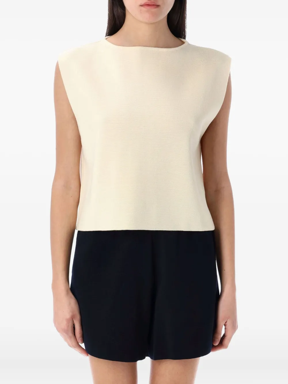 Rhea top con cuello redondo | neutro | Image 1