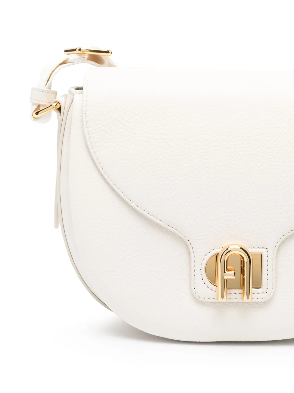 Shop Furla Small Lotus Cross Body Bag In White