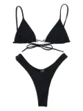 Swim By Di triangle-cup bikini top - Black